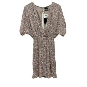 ASOS DESIGN | Midi Plunge Neck Sequin Kimono Dress